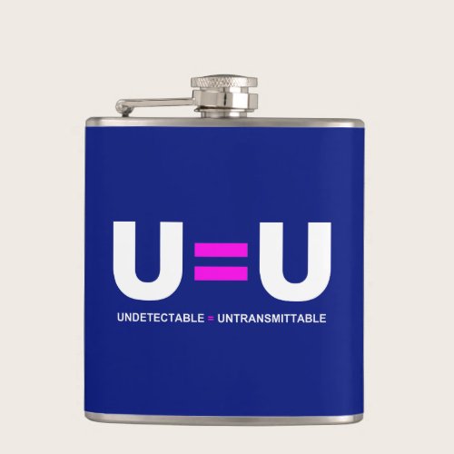 U=U HIV Undetectable Equals Untransmittable Flask