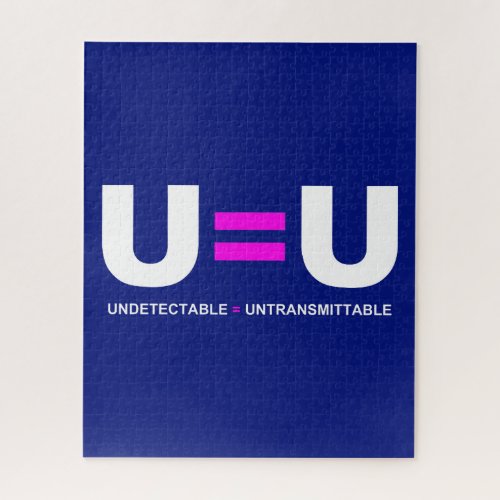 U=U HIV Undetectable Equals Untransmittable Jigsaw Puzzle