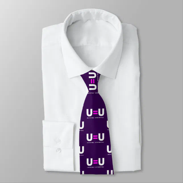 U=U U Equals U Neck Tie (Tied)