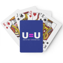 U=U HIV Undetectable Equals Untransmittable Poker Cards