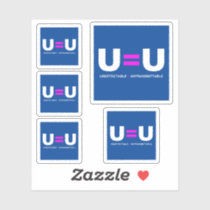 U=U HIV Undetectable Equals Untransmittable Sticker