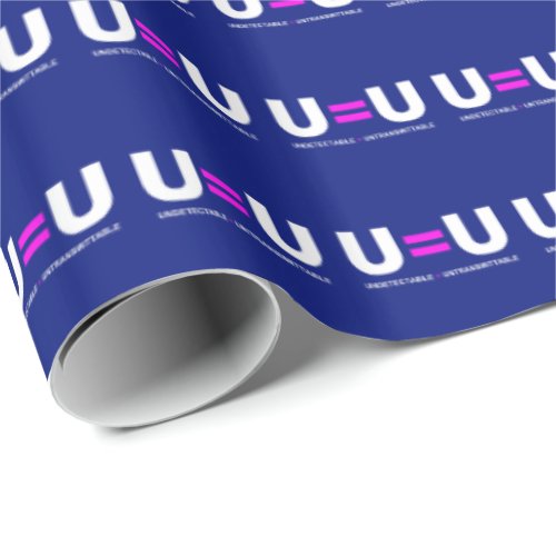 U=U HIV Undetectable Equals Untransmittable Wrapping Paper