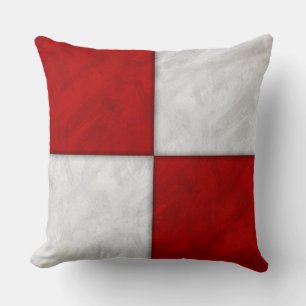 U Uniform Watercolor Nautical Signal Maritime Flag Throw Pillow