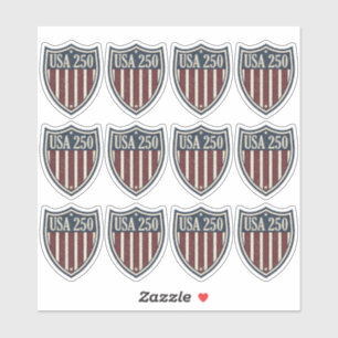 UA 250 American Shield Motif ID1301 Sticker