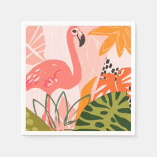 UA Jungle Flamingo II Napkins