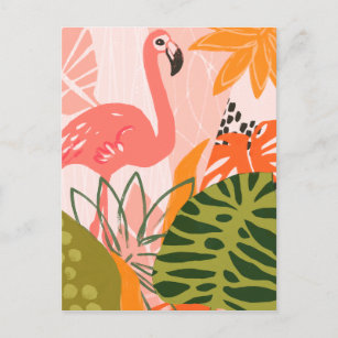 UA Jungle Flamingo II Postcard