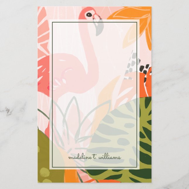 UA Jungle Flamingo II Stationery (Front)