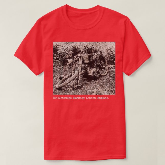 UA Mike row Old Motorbike Hackney London England D T-Shirt (Design Front)