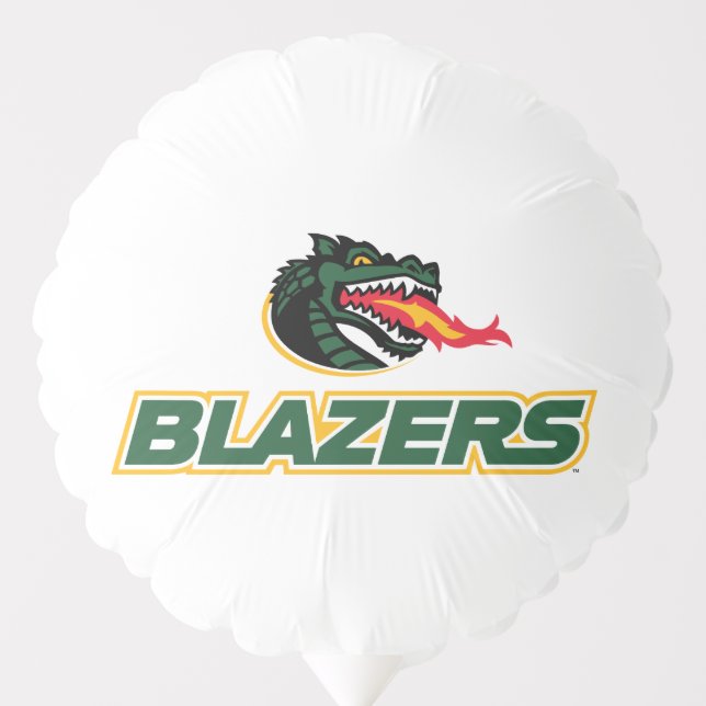 UAB Blazers Dragon and "BLAZERS" Logo Balloon (Front)