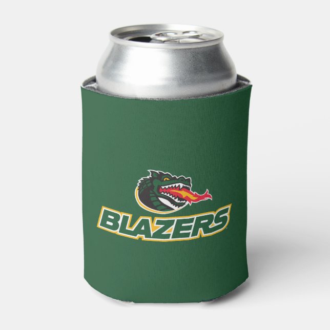 UAB Blazers Dragon and "BLAZERS" Logo Can Cooler (Can Front)