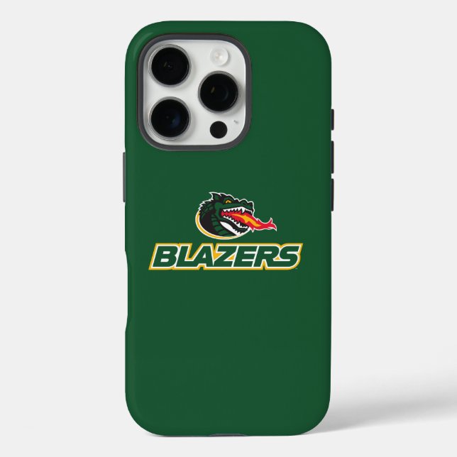 UAB Blazers Dragon and "BLAZERS" Logo Case-Mate iPhone Case (Back)