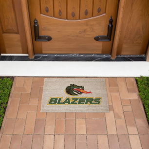 UAB Blazers Dragon and "BLAZERS" Logo Fiber Doormat