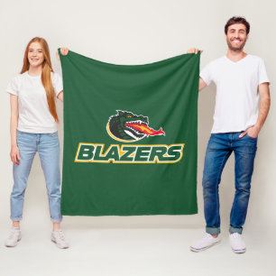 UAB Blazers Dragon and "BLAZERS" Logo Fleece Blanket