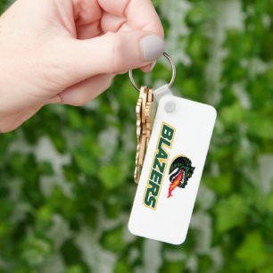 UAB Blazers Dragon and "BLAZERS" Logo Keychain