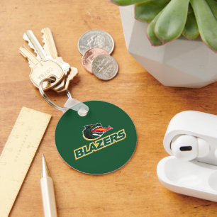 UAB Blazers Dragon and "BLAZERS" Logo Keychain