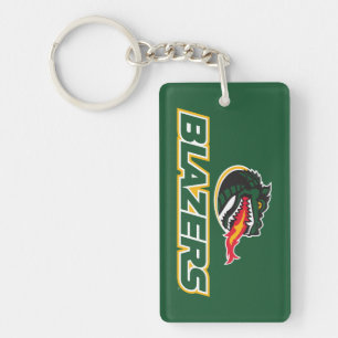 UAB Blazers Dragon and "BLAZERS" Logo Keychain