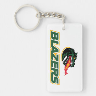 UAB Blazers Dragon and "BLAZERS" Logo Keychain