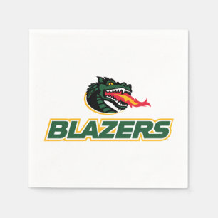 UAB Blazers Dragon and "BLAZERS" Logo Napkins