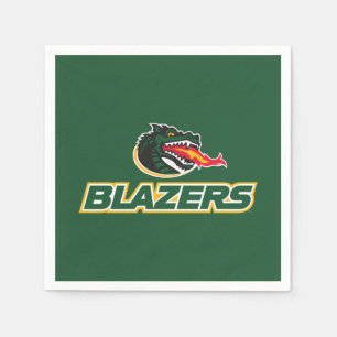 UAB Blazers Dragon and "BLAZERS" Logo Napkins