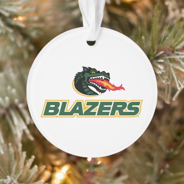 UAB Blazers Dragon and "BLAZERS" Logo Ornament (Tree)