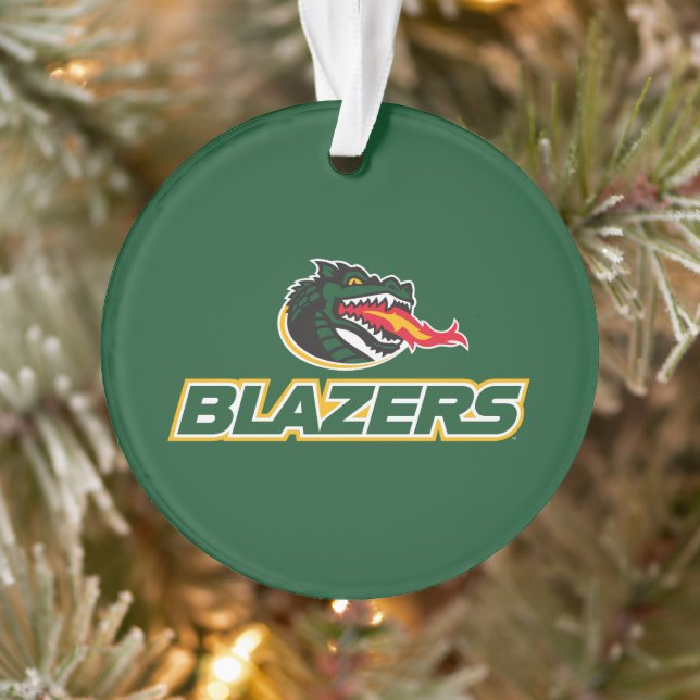 UAB Blazers Dragon and "BLAZERS" Logo Ornament (Tree)