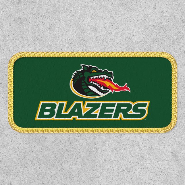 UAB Blazers Dragon and "BLAZERS" Logo Patch (Front)