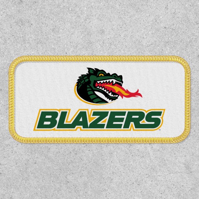 UAB Blazers Dragon and "BLAZERS" Logo Patch (Front)