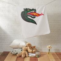 UAB Blazers Fire-Breathing Dragon Mascot Logo