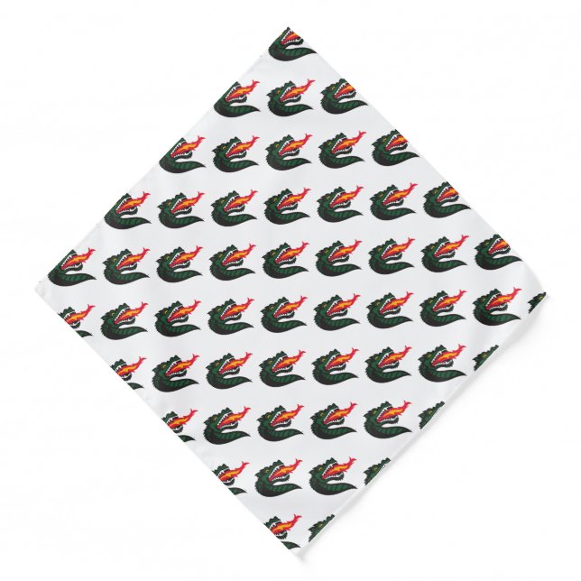 UAB Blazers Fire-Breathing Dragon Mascot Logo Bandana (Front)