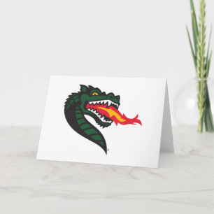 UAB Blazers Fire-Breathing Dragon Mascot Logo Card