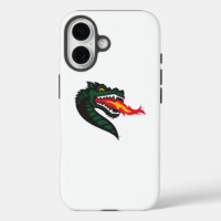 UAB Blazers Fire-Breathing Dragon Mascot Logo