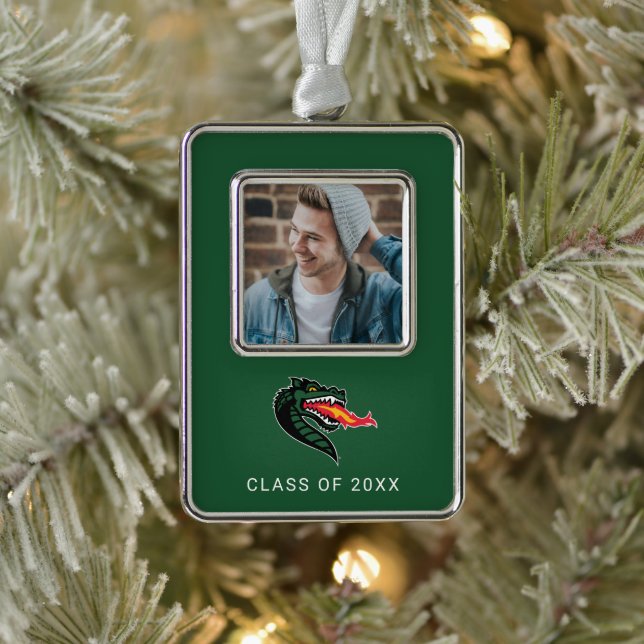 UAB Blazers Fire-Breathing Dragon Mascot Logo Christmas Ornament (Tree)