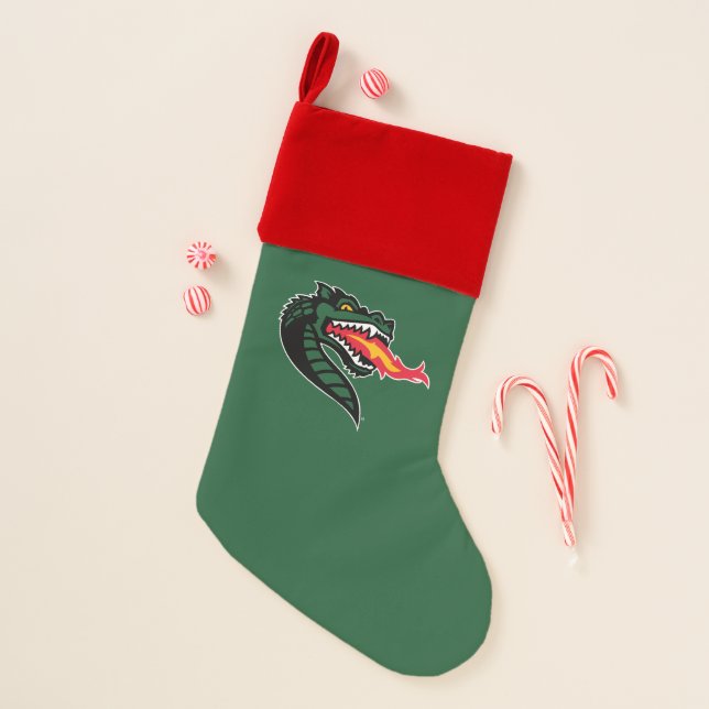 UAB Blazers Fire-Breathing Dragon Mascot Logo Christmas Stocking (Front)
