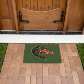 UAB Blazers Fire-Breathing Dragon Mascot Logo Fiber Doormat