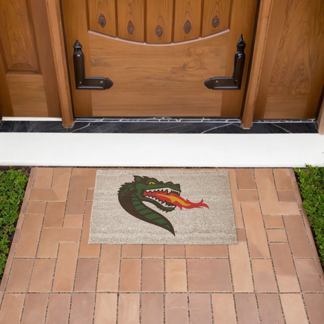 UAB Blazers Fire-Breathing Dragon Mascot Logo Fiber Doormat (Insitu (Outdoor))