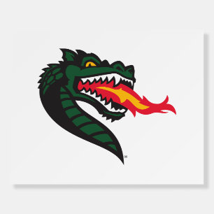 UAB Blazers Fire-Breathing Dragon Mascot Logo Foam Board