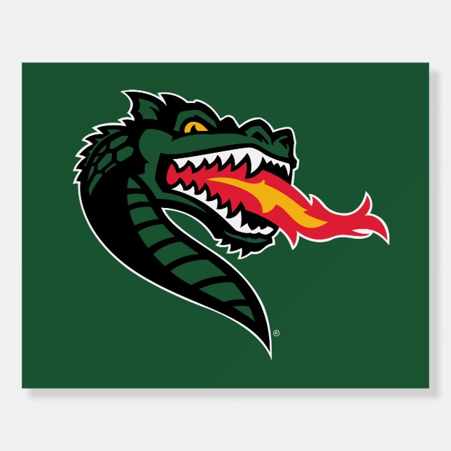 UAB Blazers Fire-Breathing Dragon Mascot Logo Foam Board (Front)