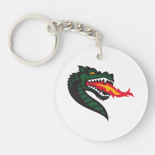 UAB Blazers Fire-Breathing Dragon Mascot Logo Keychain