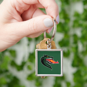 UAB Blazers Fire-Breathing Dragon Mascot Logo Keychain