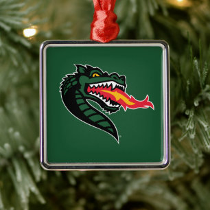 UAB Blazers Fire-Breathing Dragon Mascot Logo Metal Ornament