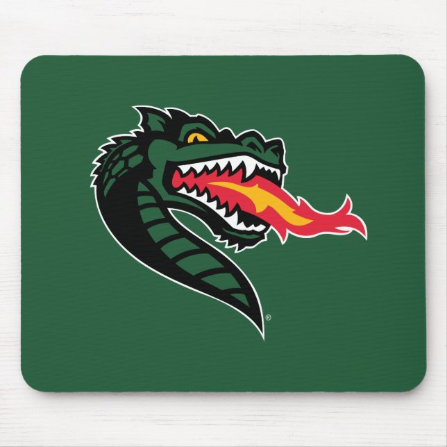 UAB Blazers Fire-Breathing Dragon Mascot Logo Mouse Pad (Front)