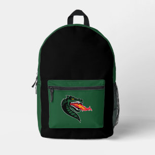 UAB Blazers Fire-Breathing Dragon Mascot Logo Printed Backpack
