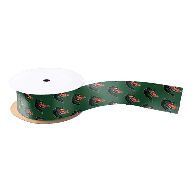 UAB Blazers Fire-Breathing Dragon Mascot Logo Satin Ribbon (Spool)