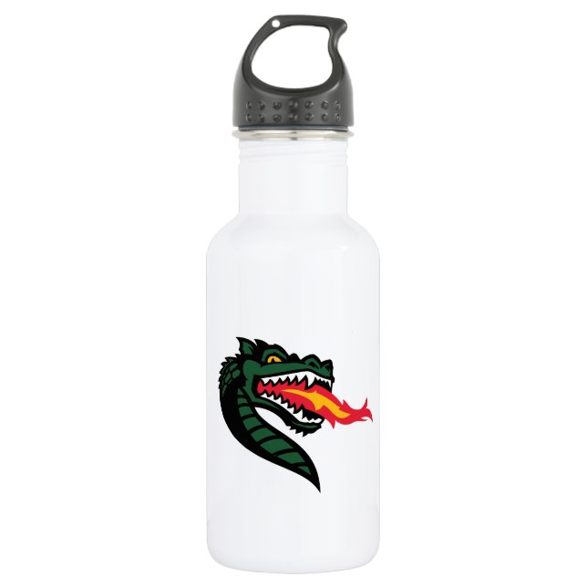 UAB Blazers Fire-Breathing Dragon Mascot Logo Stainless Steel Water Bottle (Front)