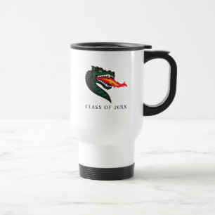 UAB Blazers Fire-Breathing Dragon Mascot Logo Travel Mug