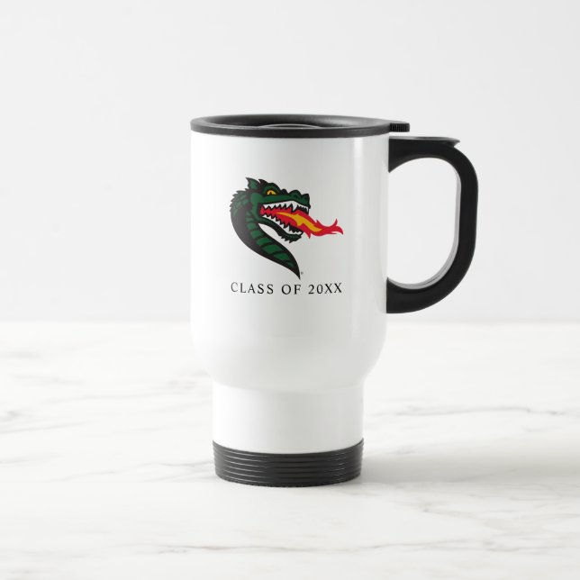 UAB Blazers Fire-Breathing Dragon Mascot Logo Travel Mug (Right)