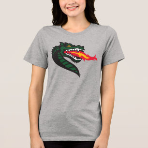 UAB Blazers Fire-Breathing Dragon Mascot Logo Tri-Blend Shirt
