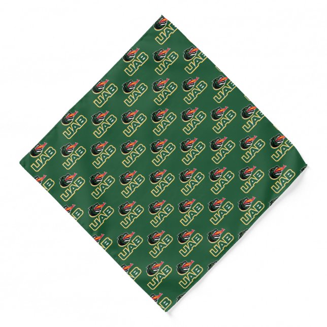 UAB Blazers Logo Dragon Mascot Bandana (Front)