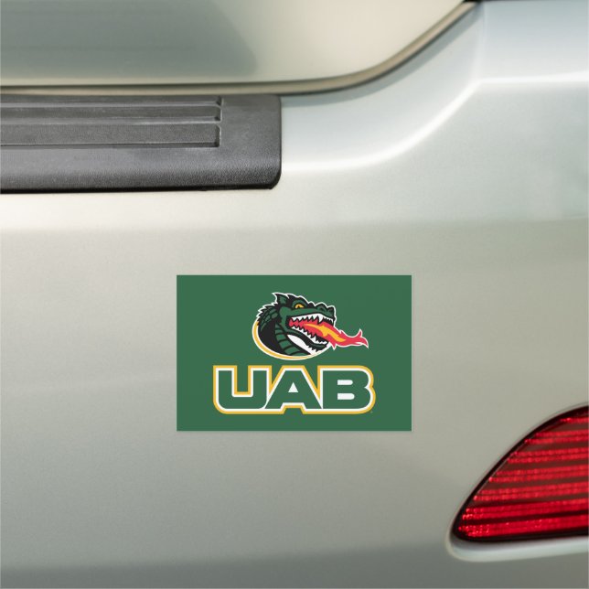UAB Blazers Logo Dragon Mascot Car Magnet (In Situ)