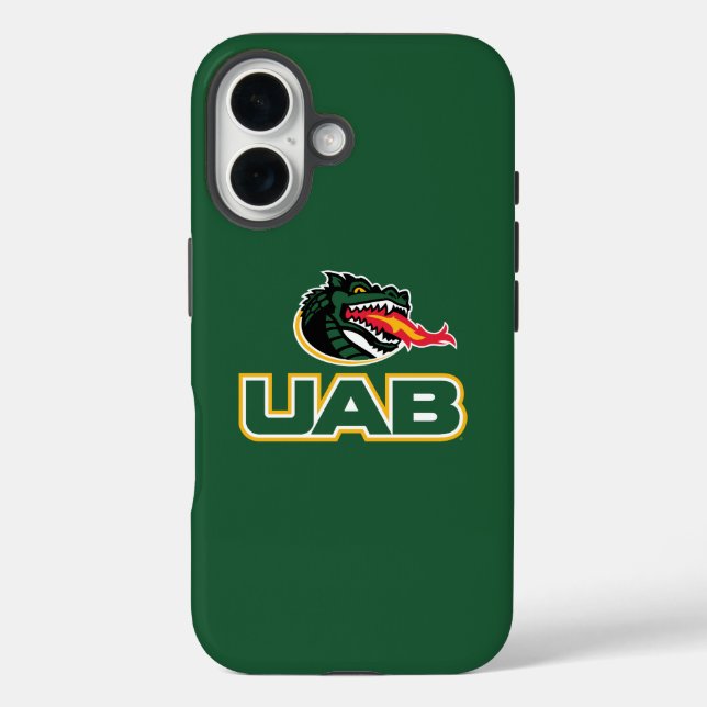UAB Blazers Logo Dragon Mascot Case-Mate iPhone Case (Back)